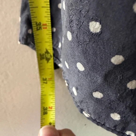 Rebecca Taylor Silk Gray Polka Dot Mini Dress Women’s Size 4 Tie Waist - Picture 6 of 9